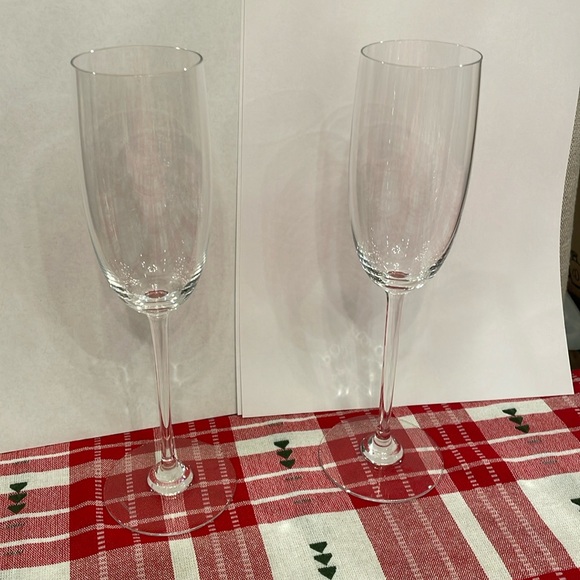 Baccarat crystal set of 2 Dom Perignon glasses